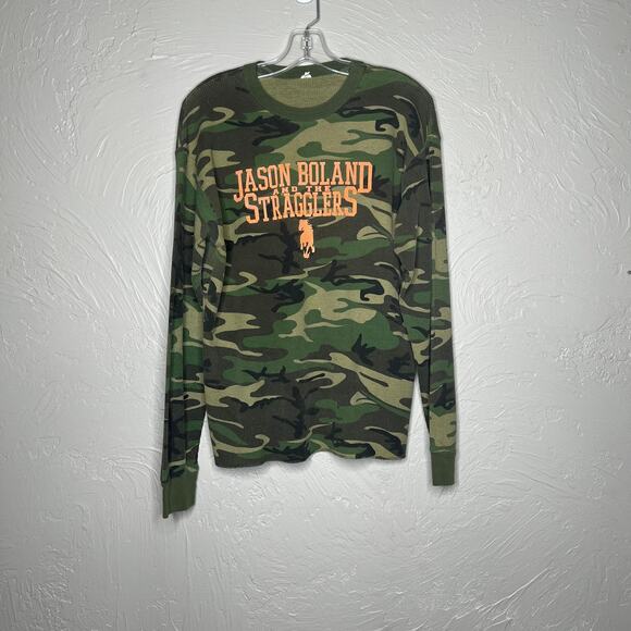 Jason Boland and the Stragglers camo long sleeve shirt womens size large - Picture 1 of 3